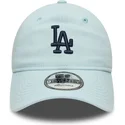 cepice-zaoblena-modra-nastavitelny-9twenty-linen-los-angeles-dodgers-mlb-new-era