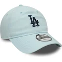 cepice-zaoblena-modra-nastavitelny-9twenty-linen-los-angeles-dodgers-mlb-new-era