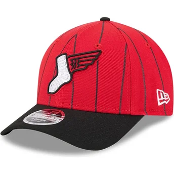 Rote und schwarze gebogene Snapback-Kappe 9FORTY M-Crown City Connect der Chicago White Sox MLB von New Era