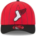 rote-und-schwarze-gebogene-snapback-kappe-9forty-m-crown-city-connect-der-chicago-white-sox-mlb-von-new-era