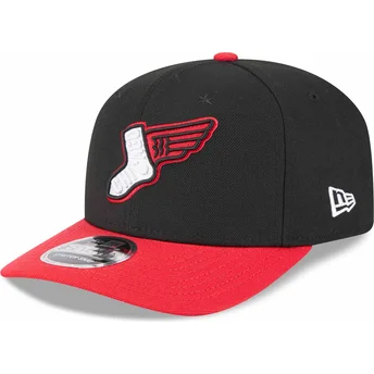 New Era Chicago White Sox MLB 9SEVENTY Stretch Snap City Connect rot-schwarze Snapback-Kappe mit gebogenem Schirm