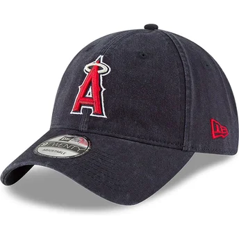 Marineblaue verstellbare gebogene Kappe 9TWENTY Core Classic der Los Angeles Angels MLB von New Era