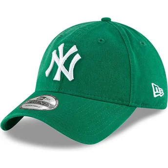Čepice zaoblená zelená nastavitelný 9TWENTY Core Classic New York Yankees MLB New Era