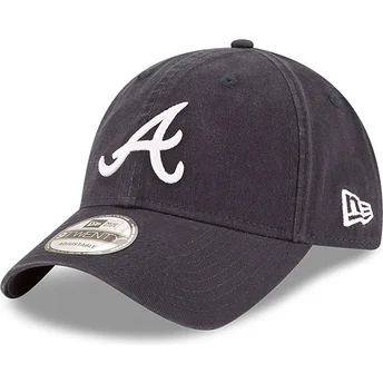 Čepice zaoblená námořnická modrá nastavitelný 9TWENTY Core Classic Atlanta Braves MLB New Era