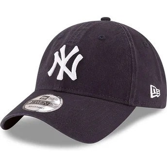 New Era Curved Brim 9TWENTY Core Classic New York Yankees MLB Navy Blue Adjustable Cap