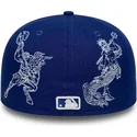 flache-blaue-angepasste-59fifty-mythical-kappe-der-los-angeles-dodgers-mlb-von-new-era