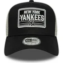 new-era-new-york-yankees-mlb-a-frame-patch-schwarz-weisse-trucker-kappe