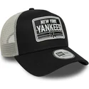 new-era-new-york-yankees-mlb-a-frame-patch-schwarz-weisse-trucker-kappe