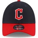 verstellbare-9forty-the-league-kappe-in-marineblau-und-rot-der-cleveland-guardians-mlb-von-new-era