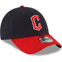 verstellbare-9forty-the-league-kappe-in-marineblau-und-rot-der-cleveland-guardians-mlb-von-new-era
