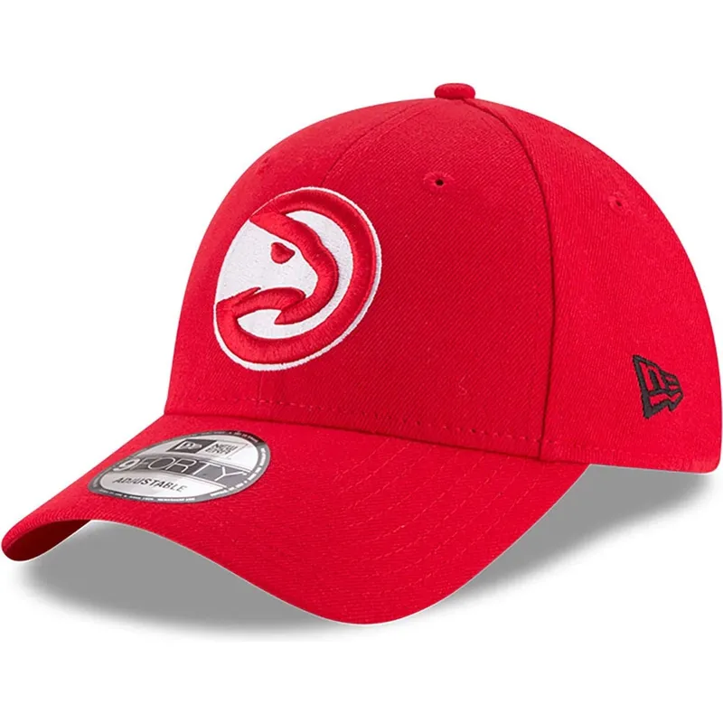 cepice-zaoblena-cervena-nastavitelny-pasek-9forty-the-league-atlanta-hawks-nba-new-era