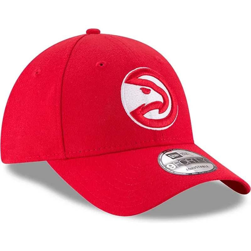 cepice-zaoblena-cervena-nastavitelny-pasek-9forty-the-league-atlanta-hawks-nba-new-era