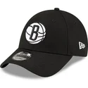 verstellbare-schwarze-kappe-9forty-the-league-der-brooklyn-nets-nba-von-new-era