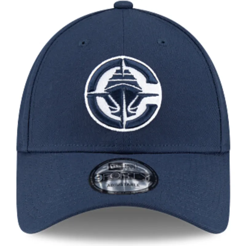 marineblaue-verstellbare-curved-cap-9forty-the-league-der-los-angeles-clippers-nba-von-new-era