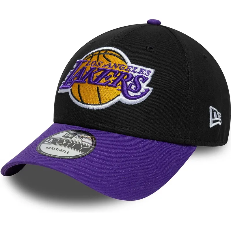 cepice-zaoblena-cerna-nastavitelny-9forty-side-patch-los-angeles-lakers-nba-new-era