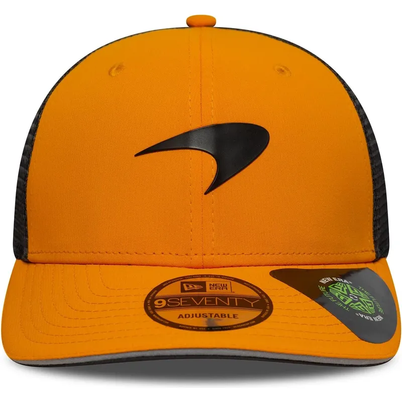 orangefarbene-und-schwarze-trucker-kappe-9seventy-stretch-snap-von-mclaren-racing-formula-1-von-new-era