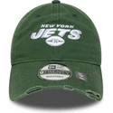 verstellbare-grune-9twenty-washed-distress-kappe-der-new-york-jets-nfl-von-new-era