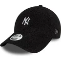 verstellbare-schwarze-damenkappe-9forty-borg-der-new-york-yankees-mlb-von-new-era