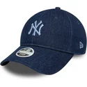 cap-zaoblena-navy-blue-adjustable-strap-9twenty-denim-new-york-yankees-mlb-new-era