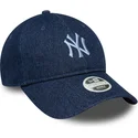 cap-zaoblena-navy-blue-adjustable-strap-9twenty-denim-new-york-yankees-mlb-new-era