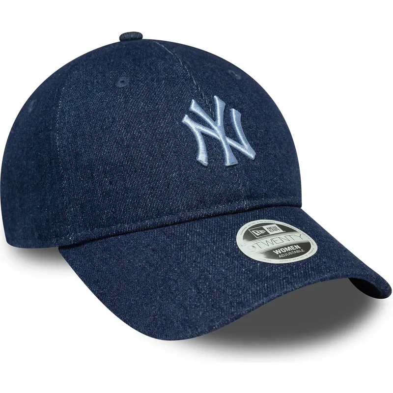 marinbla-bojd-justerbar-keps-for-dam-9twenty-denim-fran-new-york-yankees-mlb-av-new-era