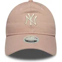 cepice-zaoblena-ruzova-nastavitelny-9twenty-dye-denim-new-york-yankees-mlb-new-era