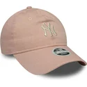justerbar-rosa-bojd-keps-for-kvinnor-9twenty-dye-denim-new-york-yankees-mlb-fran-new-era