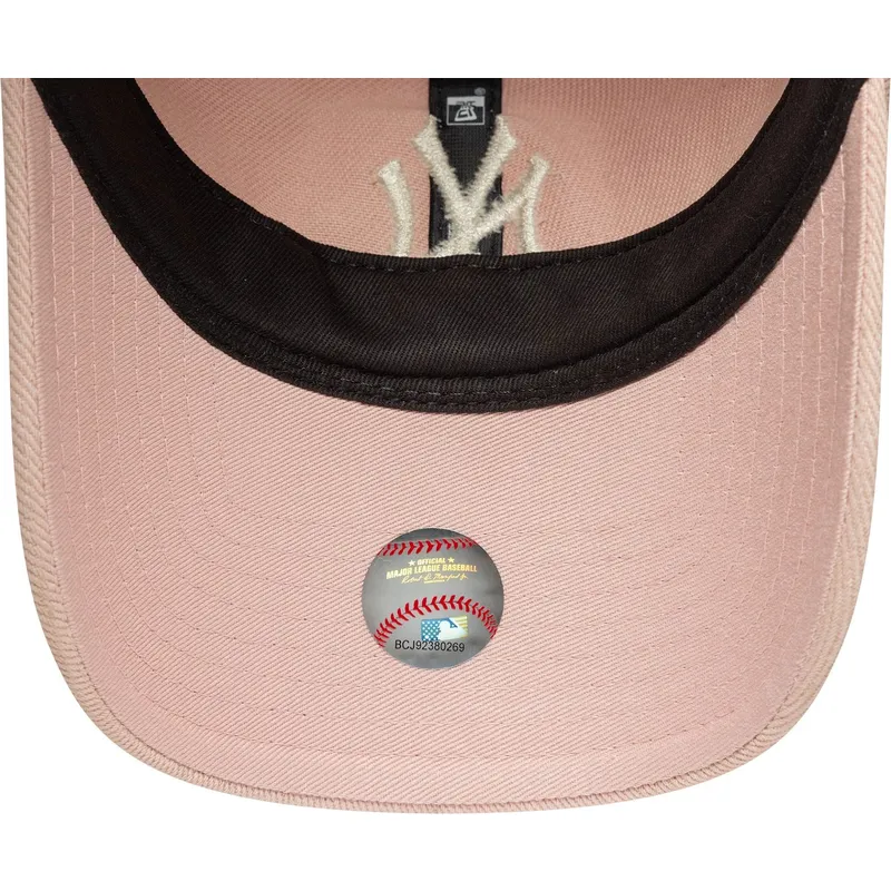 cepice-zaoblena-ruzova-nastavitelny-9twenty-dye-denim-new-york-yankees-mlb-new-era