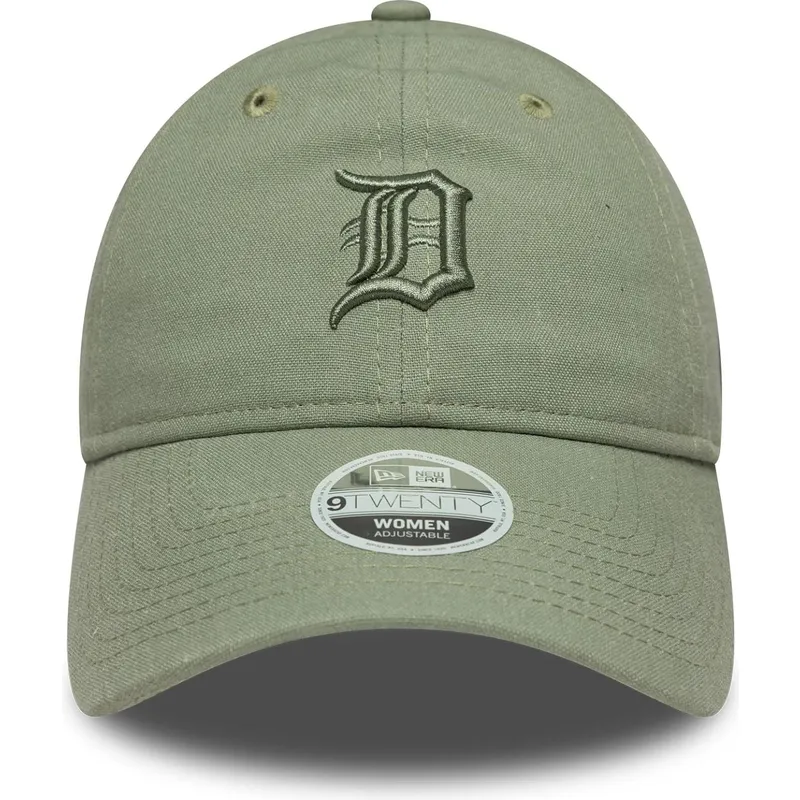 cepice-zaoblena-zelena-nastavitelny-9twenty-linen-detroit-tigers-mlb-new-era