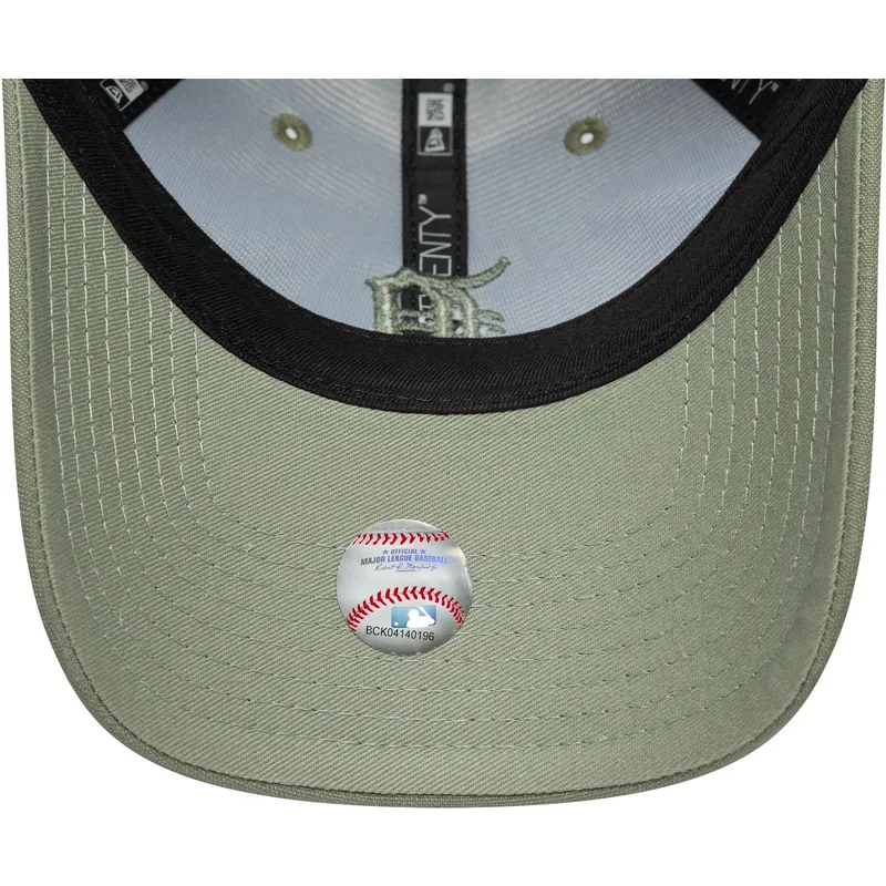 cepice-zaoblena-zelena-nastavitelny-9twenty-linen-detroit-tigers-mlb-new-era