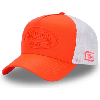 Čepice zaoblená oranžová snapback FLUO04 Von Dutch