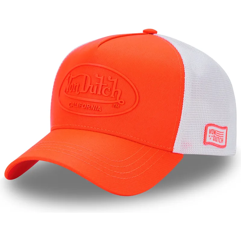 cepice-zaoblena-oranzova-snapback-fluo04-von-dutch