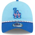 cepice-zaoblena-modra-nastavitelny-9twenty-4th-july-los-angeles-dodgers-mlb-new-era