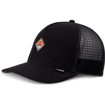Čepice zaoblená černá snapback Mountain HFT Waffle Djinns