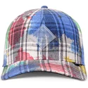 djinns-truefit-dirty-check-6p-snapback-cap-mit-gebogenem-schirm-in-multicolor