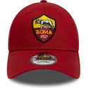 rote-verstellbare-9forty-core-kappe-von-associazione-sportiva-roma-serie-a-von-new-era