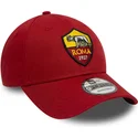 rote-verstellbare-curved-cap-9forty-core-der-associazione-sportiva-roma-serie-a-von-new-era