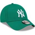 cepice-zaoblena-zelena-nastavitelny-9forty-league-essential-new-york-yankees-mlb-new-era