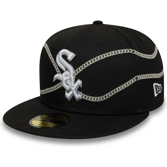 Chicago White Sox MLB New Era 59FIFTY Chain Wrap svart...