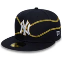 new-era-new-york-yankees-mlb-59fifty-chain-wrap-navy-fitted-cap