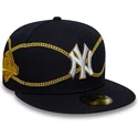 new-era-new-york-yankees-mlb-59fifty-chain-wrap-dunkelblaue-eng-anliegende-kappe