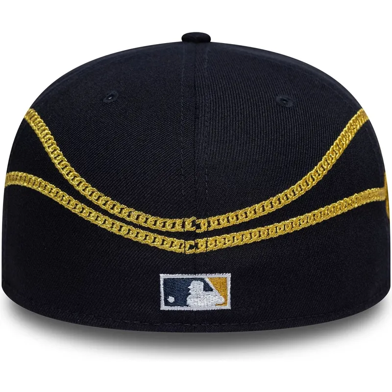 new-era-new-york-yankees-mlb-59fifty-chain-wrap-morkbla-justerbar-flat-keps