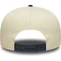 snapback-kappe-mit-gebogenem-schirm-in-beige-und-marineblau-19twenty-heritage-der-new-york-yankees-mlb-von-new-era