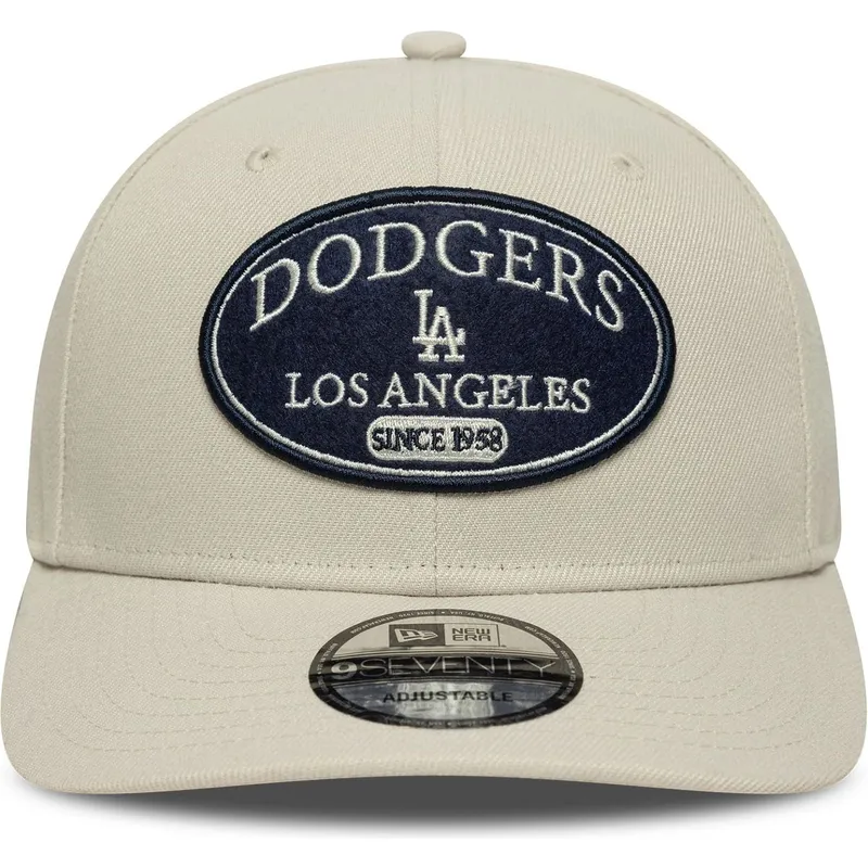 cepice-zaoblena-bezova-snapback-9seventy-stretch-snap-patch-los-angeles-dodgers-mlb-new-era