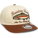 new-era-curved-brim-9fifty-retro-crown-outdoor-fishing-club-brown-adjustable-cap