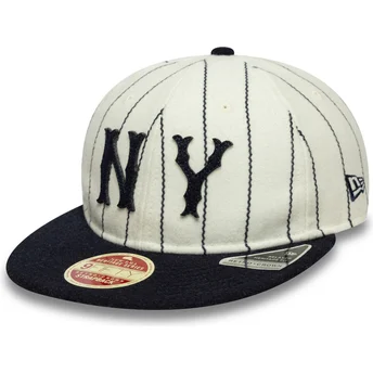 Čepice rovná béžová nastavitelný pásek 9FIFTY Retro Crown Heritage New York Yankees MLB New Era