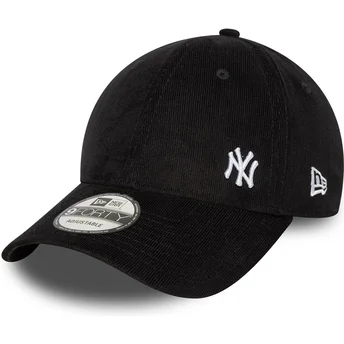 Schwarze verstellbare 9FORTY Flawless Cord Cap der New York Yankees MLB von New Era