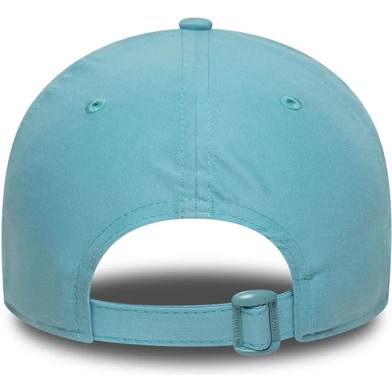 hellblaue-verstellbare-curved-cap-mit-blauem-logo-9forty-tonal-flawless-der-new-york-yankees-mlb-von-new-era