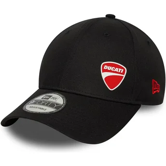 Ducati Motor MotoGP New Era 9FORTY Flawless Schwarze Verstellbare Kappe mit Gebogenem Schirm