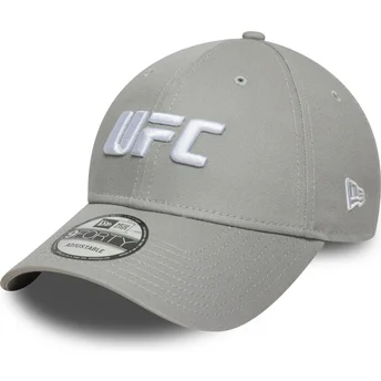 Graue gebogene Snapback-Kappe 9FORTY Core von UFC Ultimate Fighting Championship von New Era